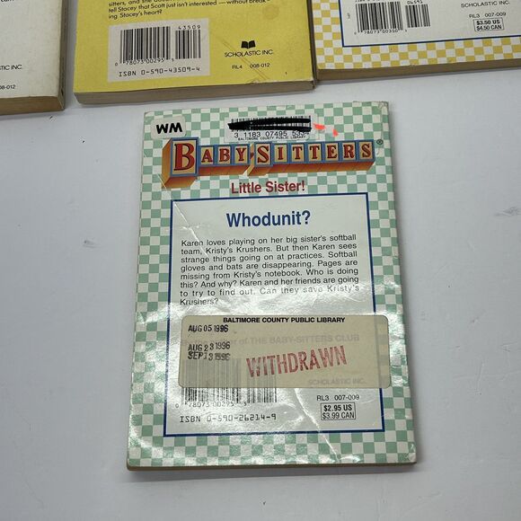 VTG Lot The Baby-Sitters Club Paperback Books 7, 8, 23, 24, 27, 74, 77, 93, 112 - Picture 10 of 11
